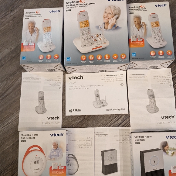 VTech Amplified Cordless Phone with Answering System with Big Buttons & Display - Picture 2 of 16